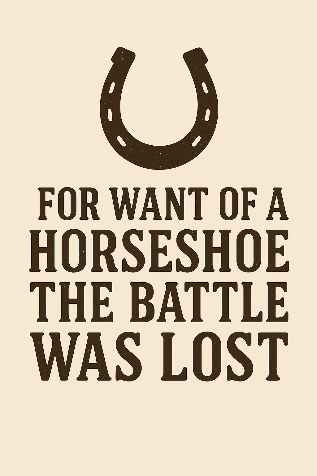 For the Want of a Horseshoe: Why Commodity Items Are the Lifeblood of Defence Supply Chains