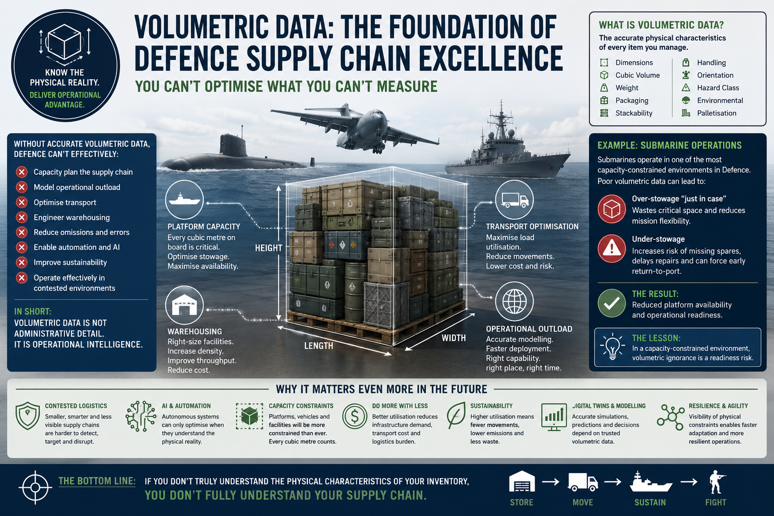 The Hidden Foundation of Modern Defence Logistics: Why Item Volumetric Data Matters More Than Most Realise